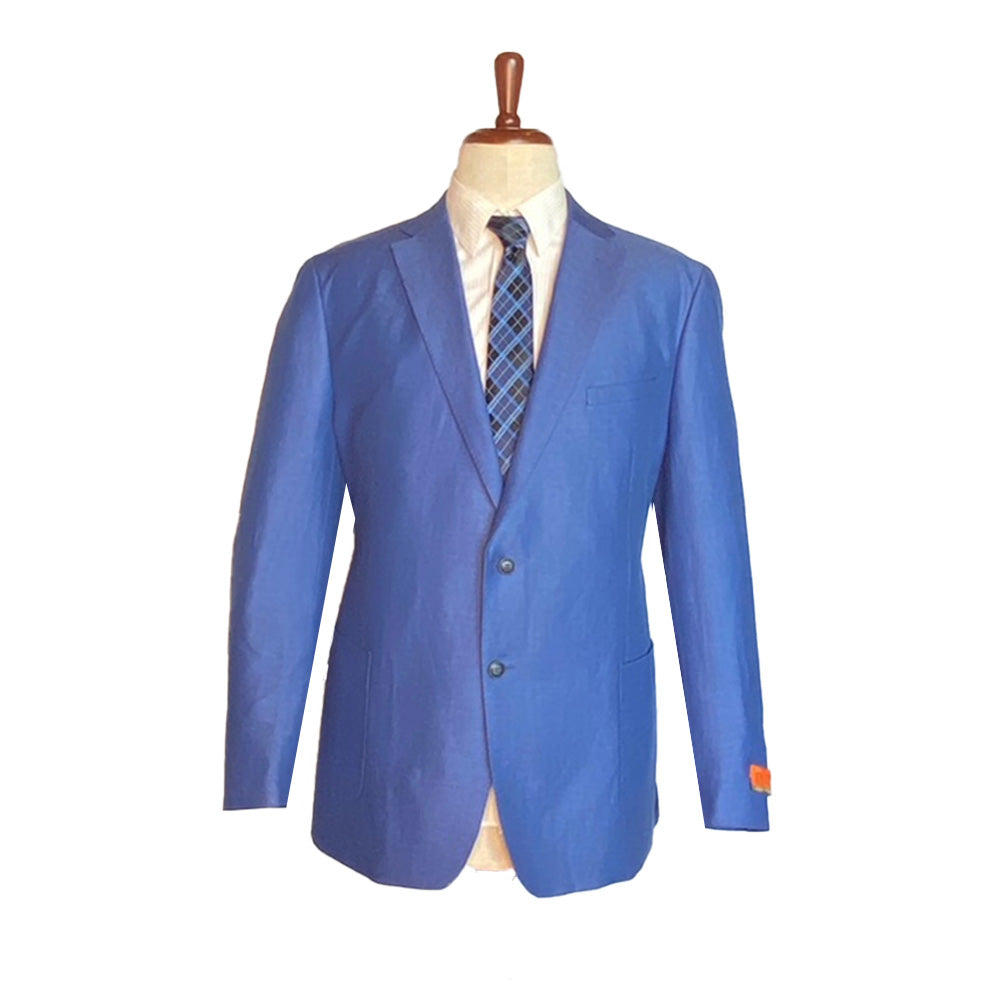 Premium Wool Italian - Light Royal Blue Blazer