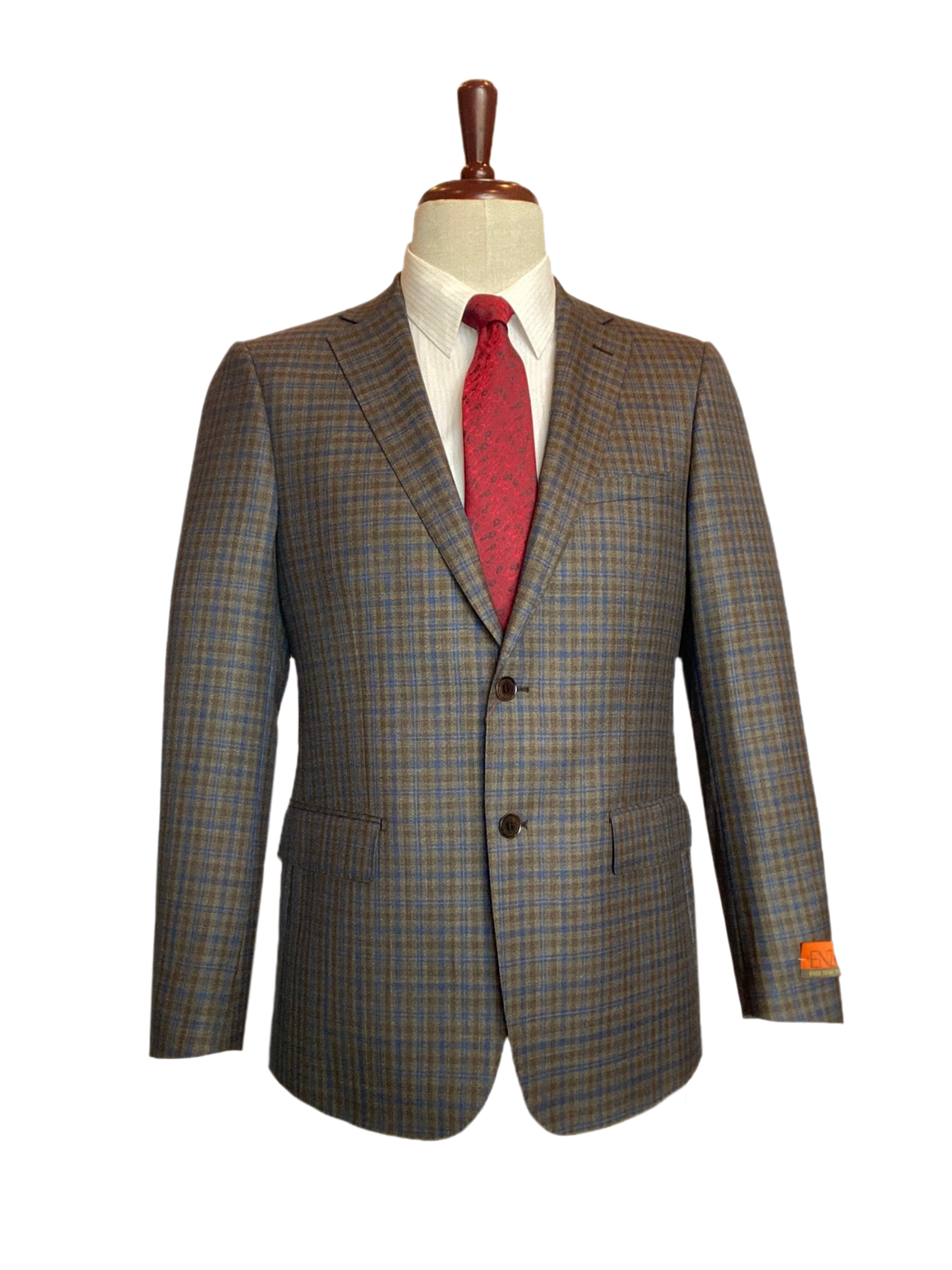 Premium Wool Italian - Classic Fit Blazer in Olive Green