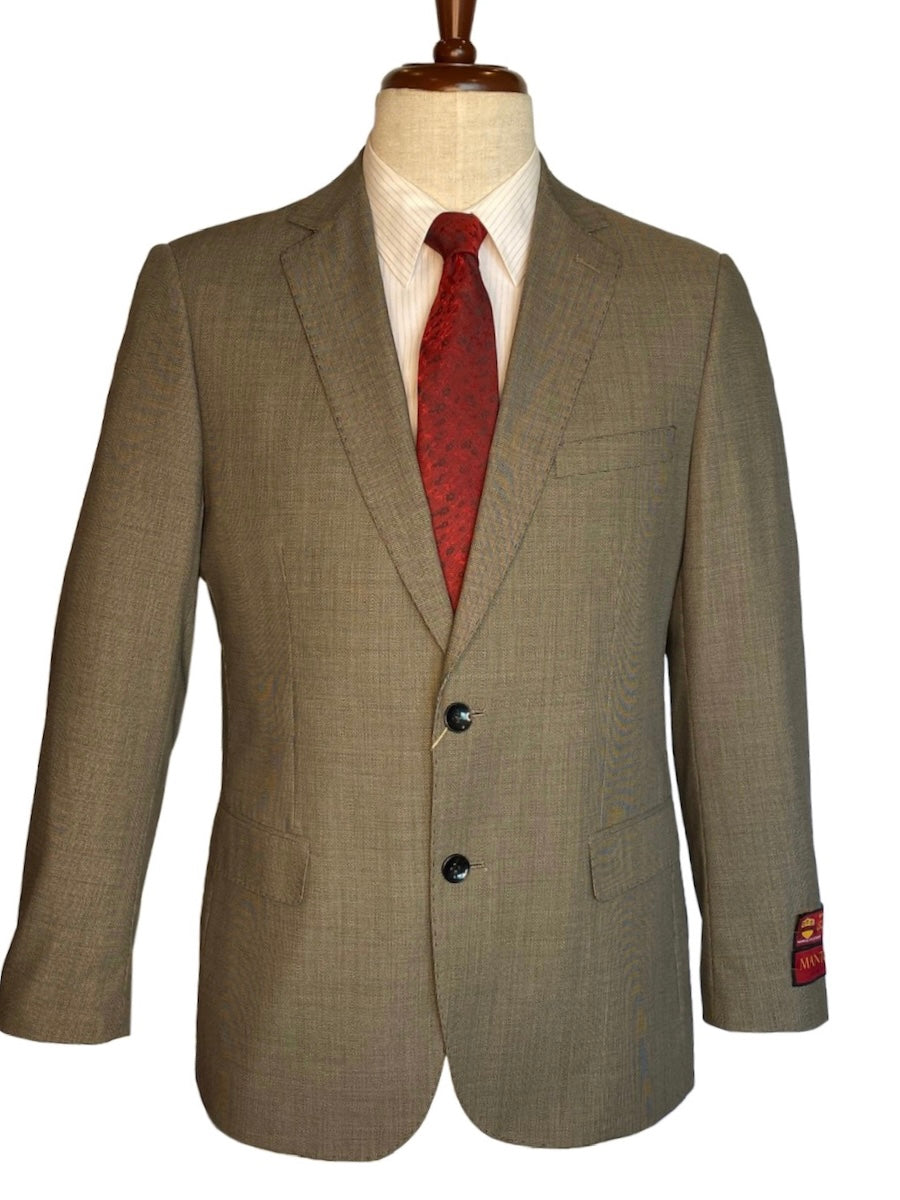 Superfine Wool - Classic Fit Blazer Textured Tan
