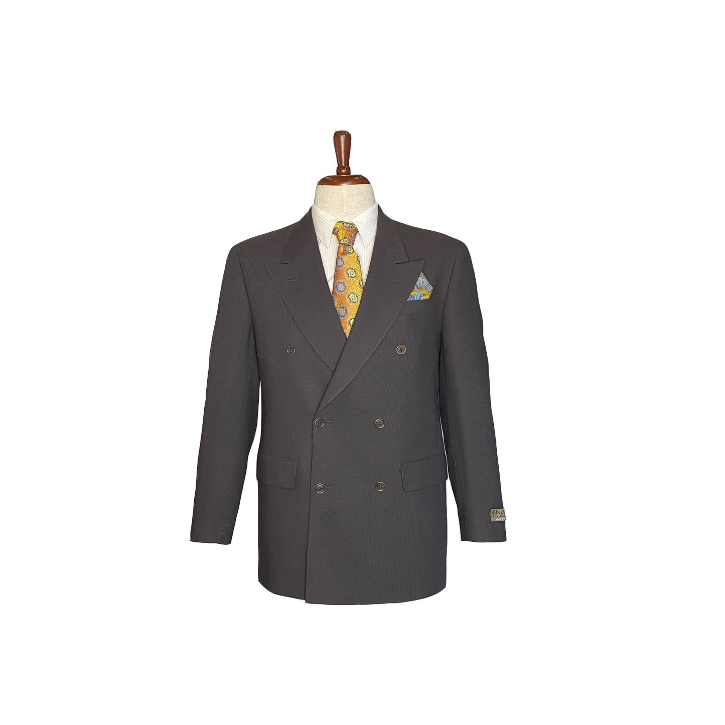 Premium 100% Wool Italian - Olive Suit & Pleat on Pants