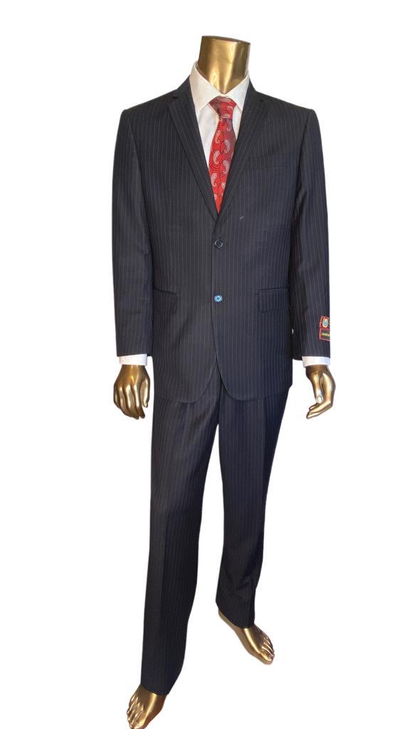 Sophisticated Italian Style - Pinstripe Suit