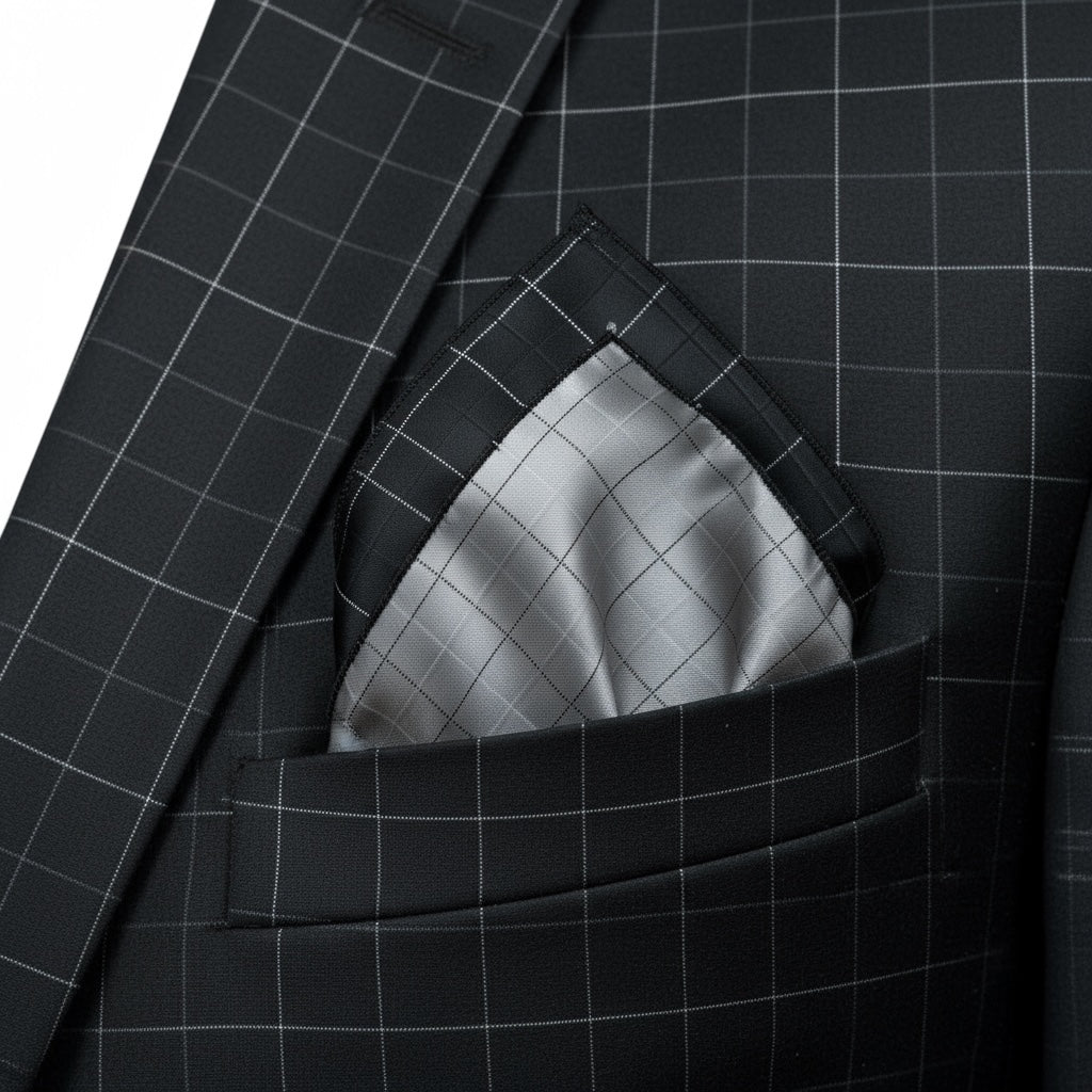 Black Checkered Handkerchief