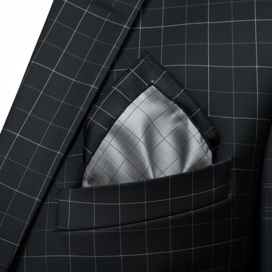 Black Checkered Handkerchief