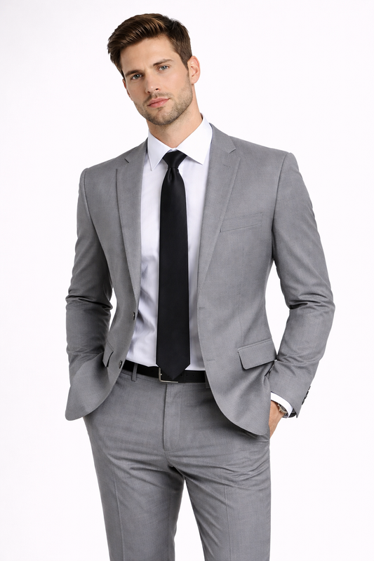 Retro 2 Piece Suit in Grey