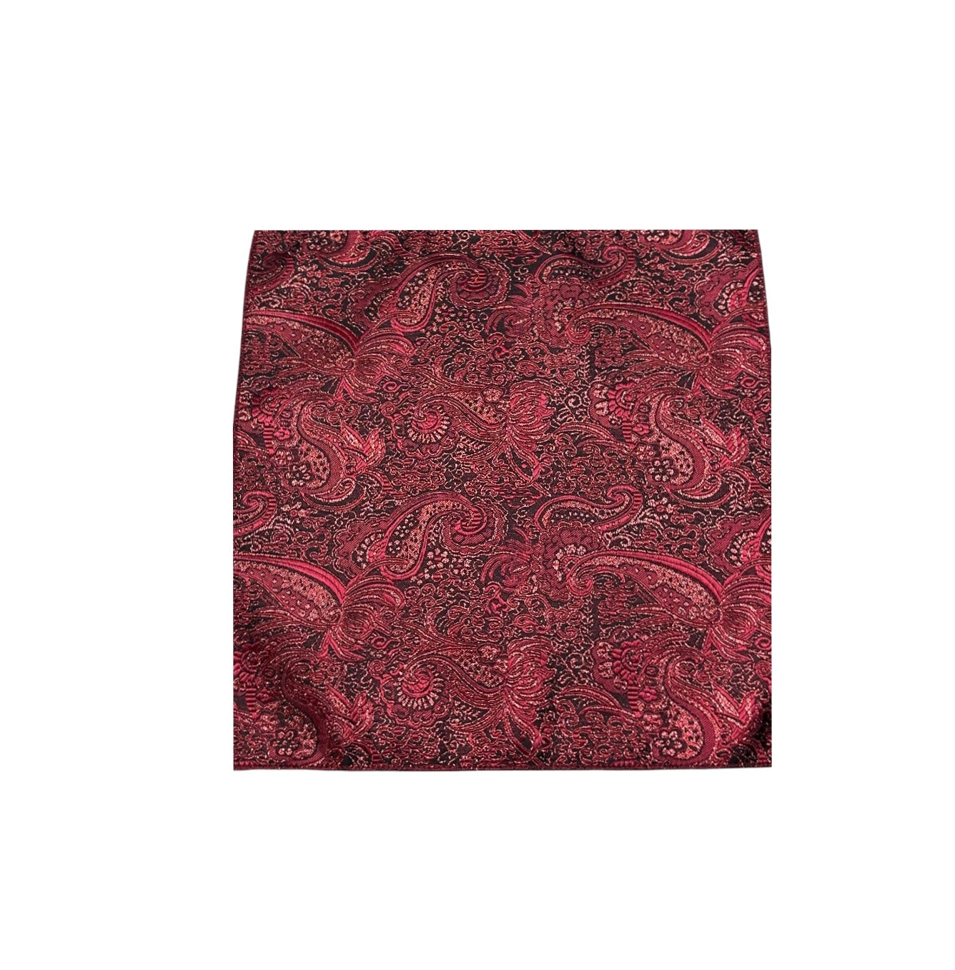 Burgundy Paisley Handkerchief