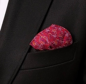 Epic Red Paisley Handkerchief