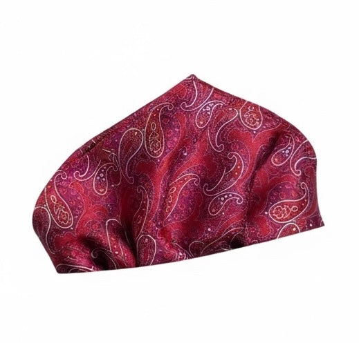 Epic Red Paisley Handkerchief