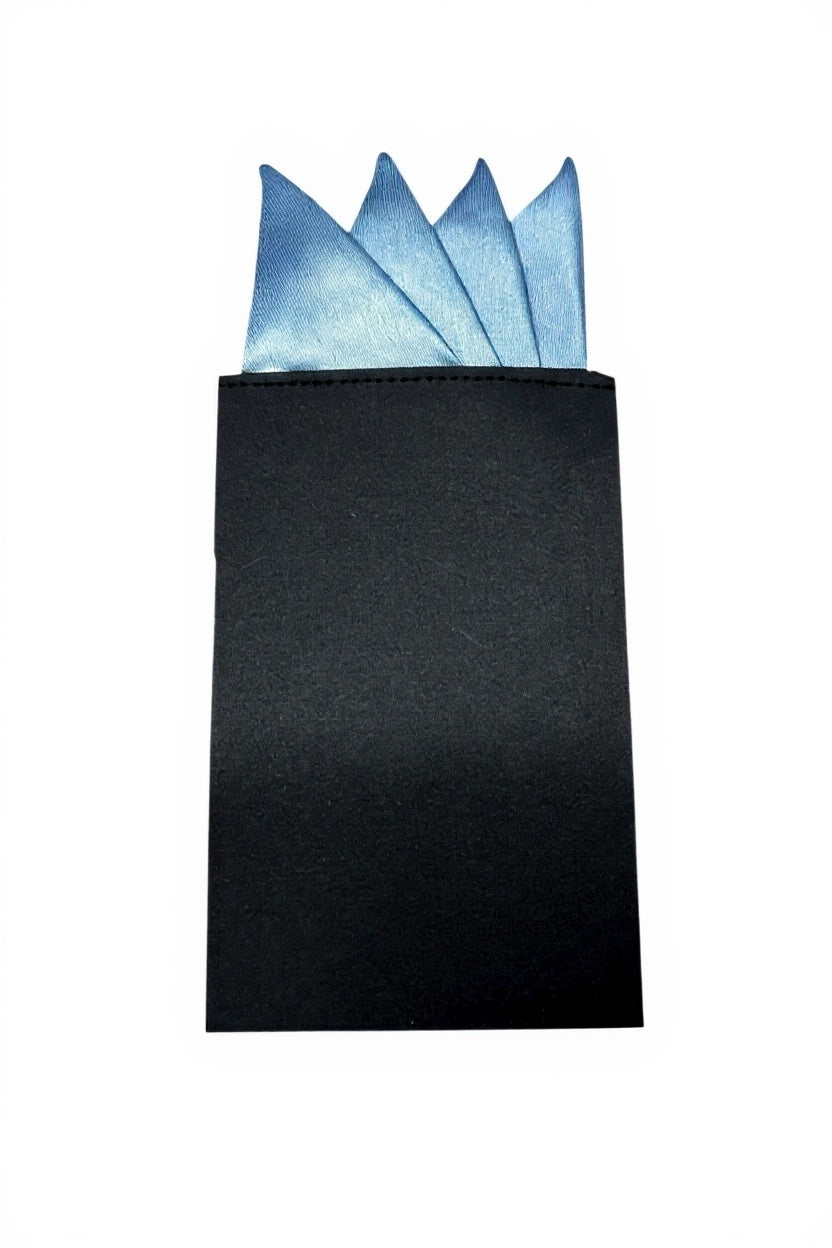 Pre-Folded Sky Blue Handkerchief