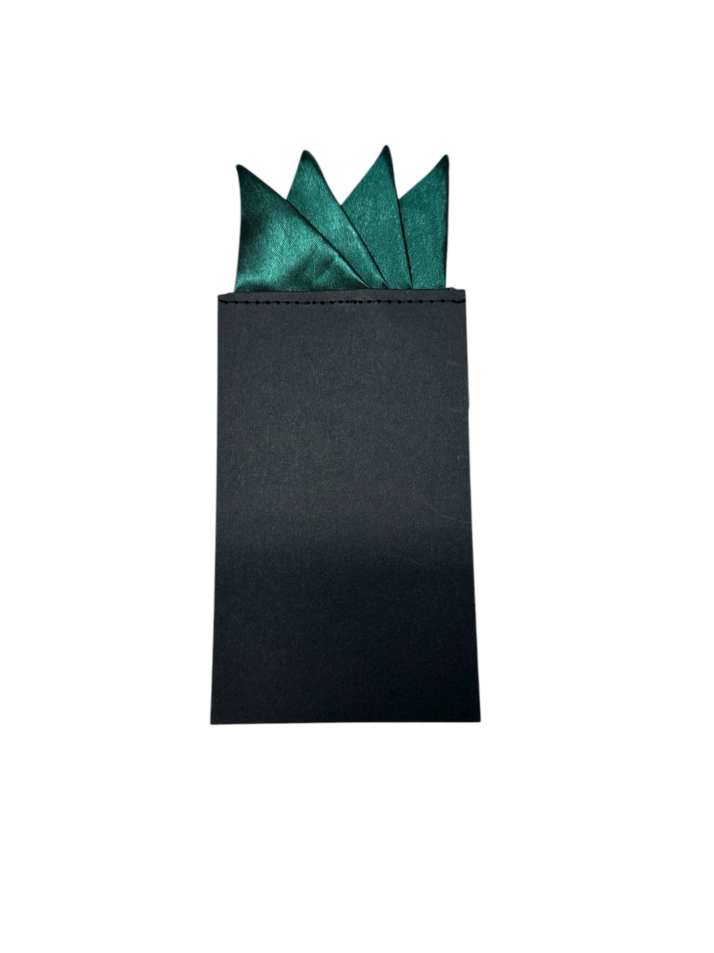 Pre-Folded Green Handkerchief