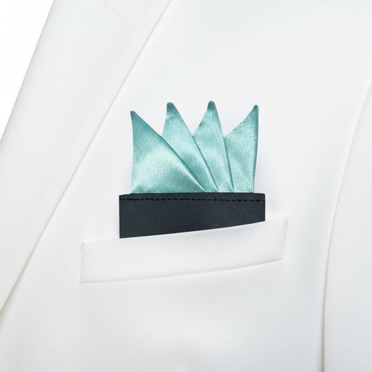 Pre-Folded Sea Green Handkerchief