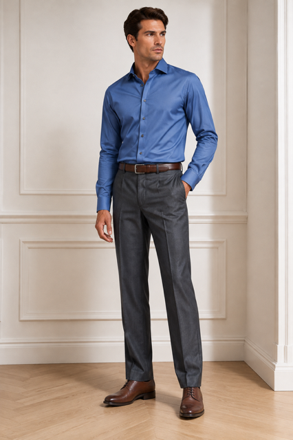 Charcoal - Classic Fit Pants