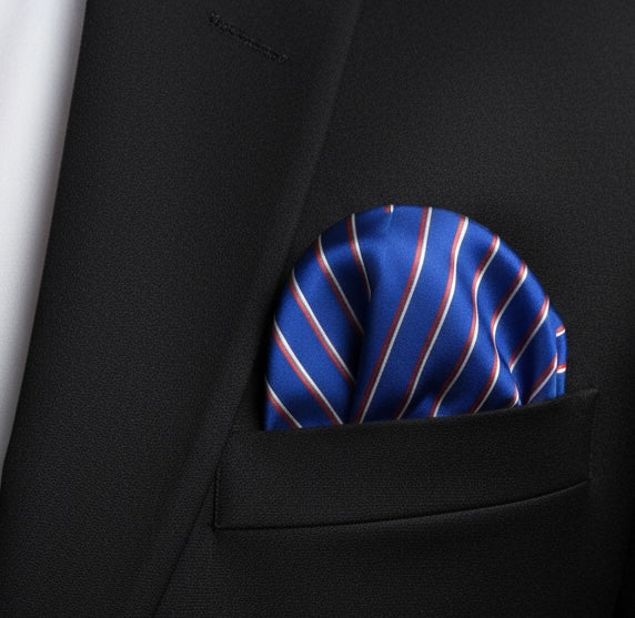 New Blue Stripe Handkerchief