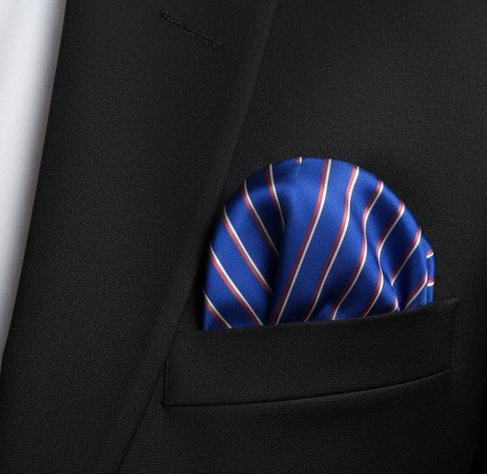 New Blue Stripe Handkerchief