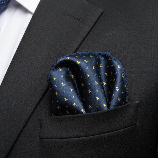 Blue Classic Pattern Handkerchief