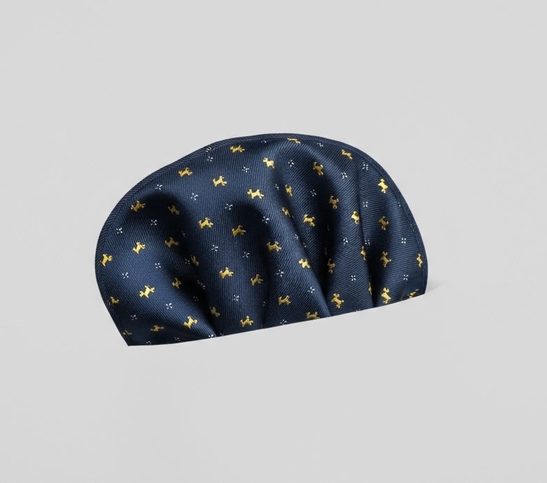 Blue Classic Pattern Handkerchief