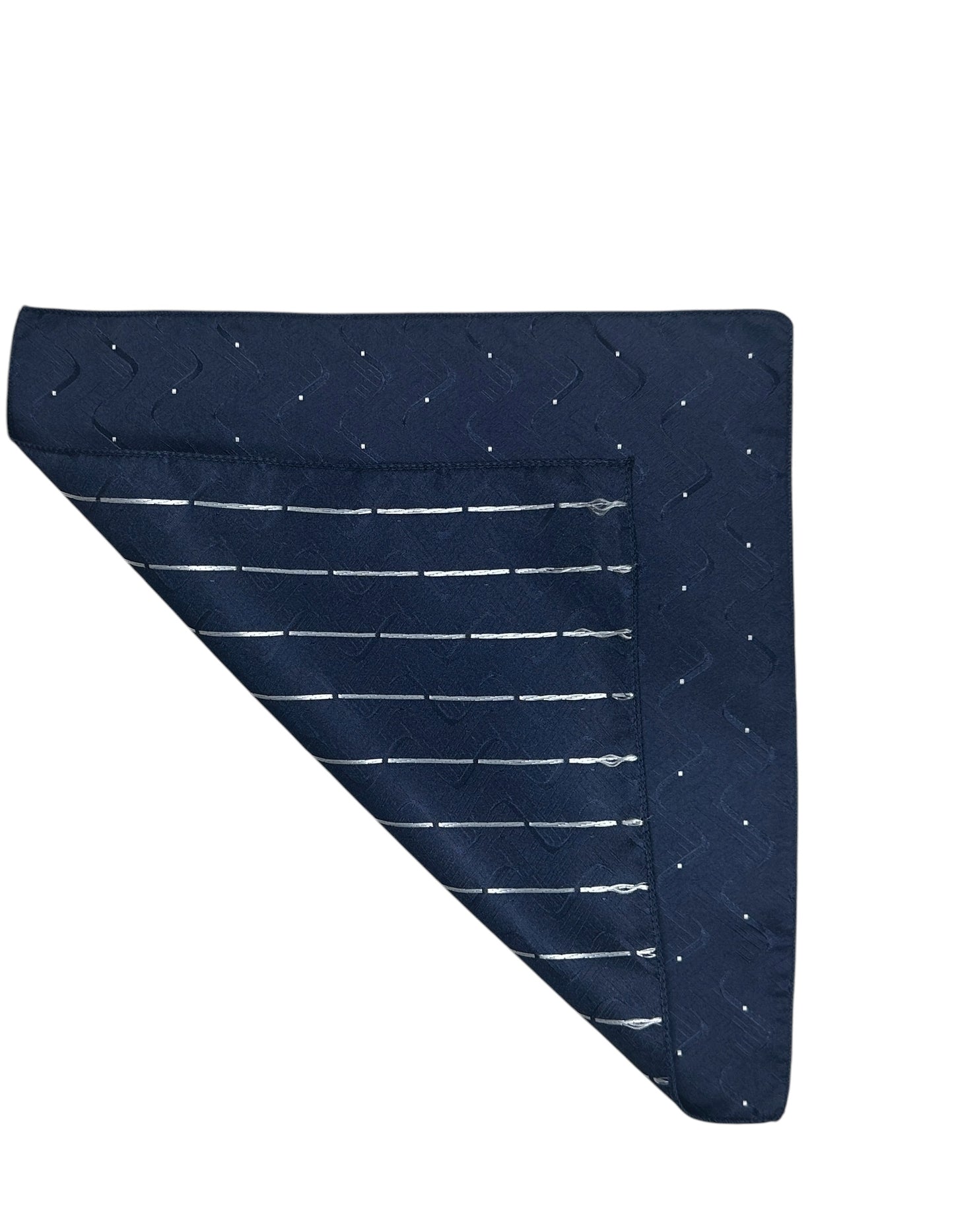 2 Sided Dark Blue Handkerchief