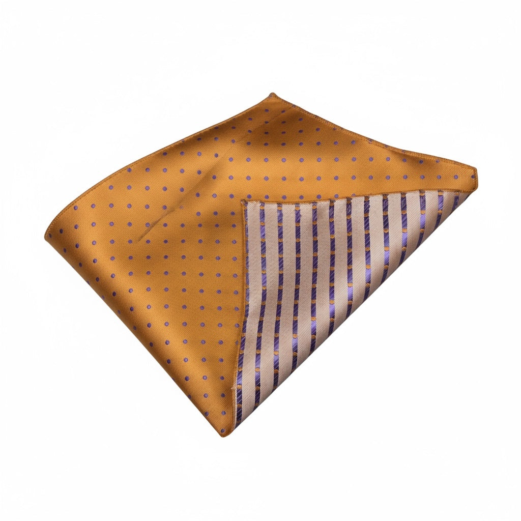 2 Sided Orange & Purple Handkerchief