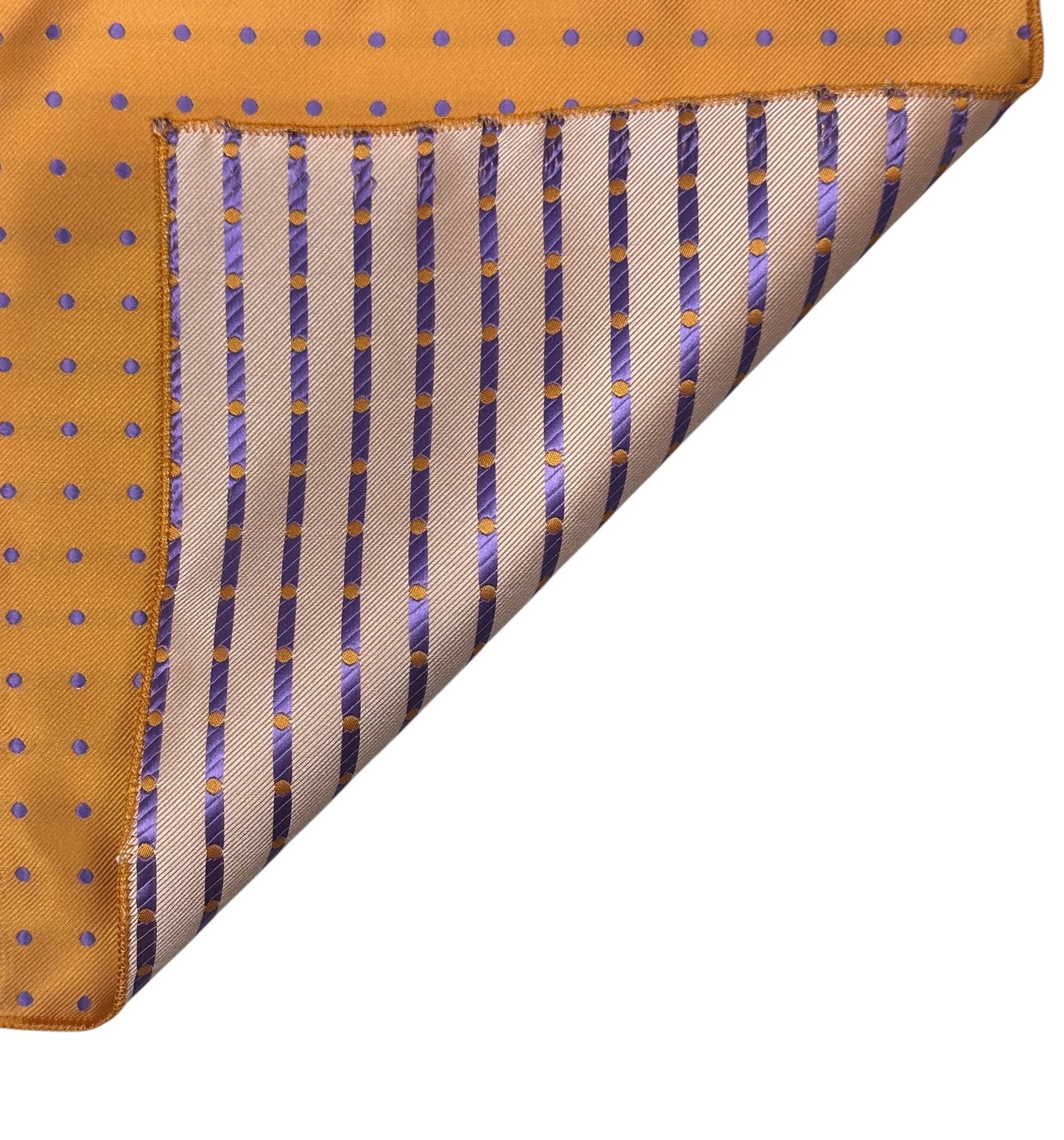 2 Sided Orange & Purple Handkerchief