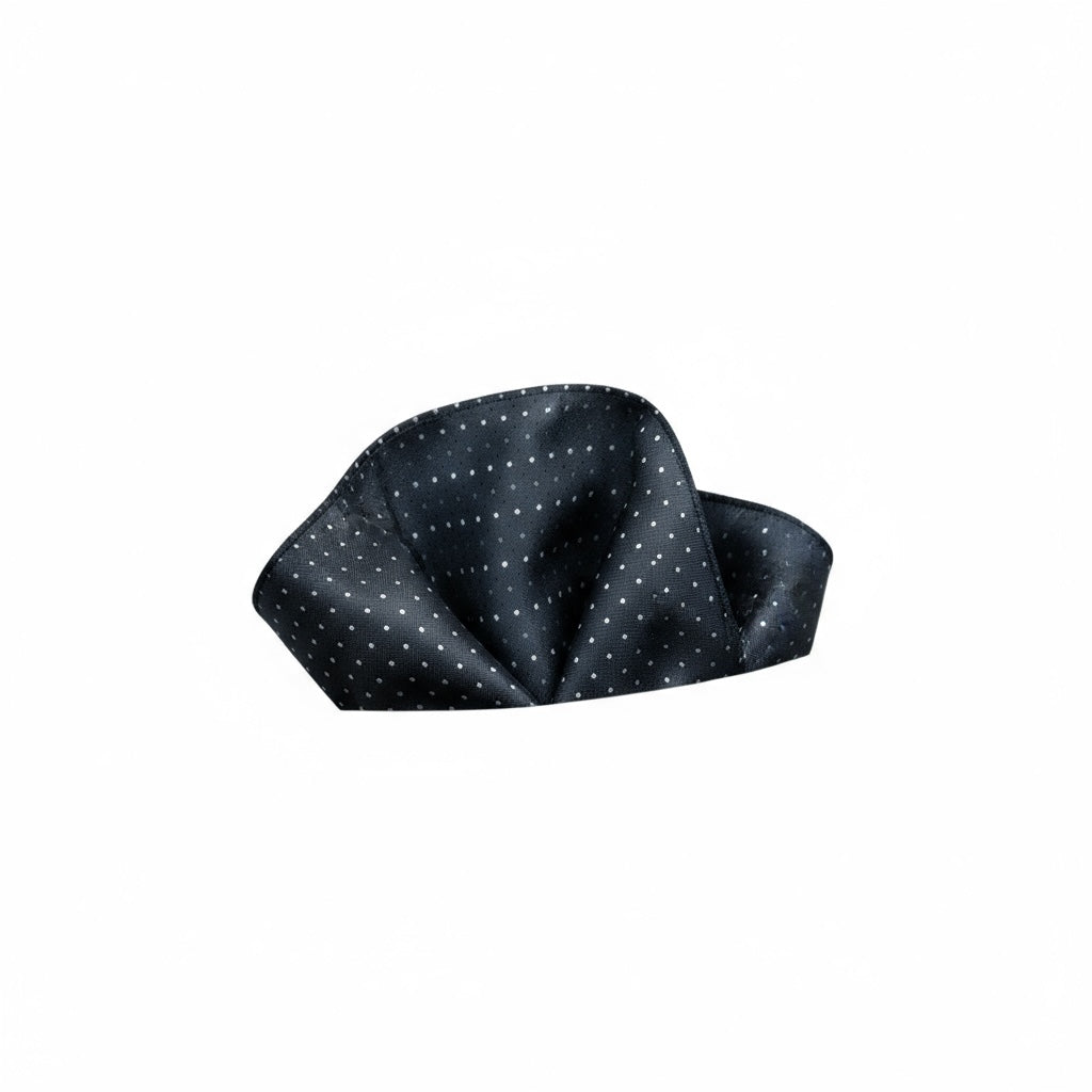Black Polka Dot Handkerchief