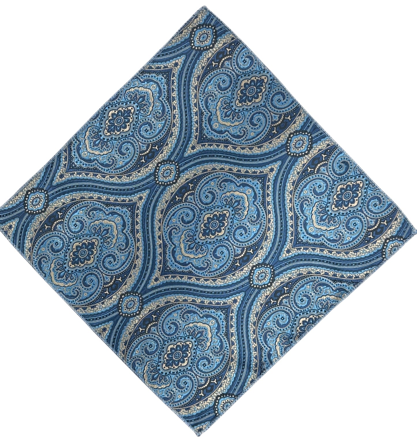 Profusion Blue Paisley Handkerchief