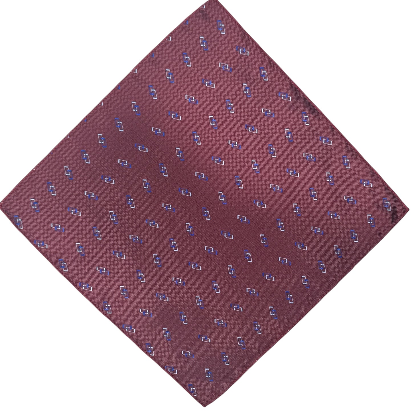 2 Sided Burgundy & Blue Handkerchief