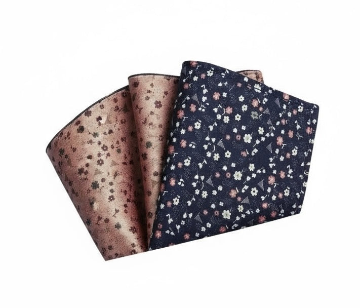 2 Sided Floral Pattern Handkerchief