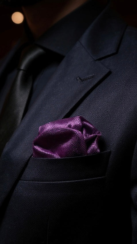 Solid Purple Handkerchief