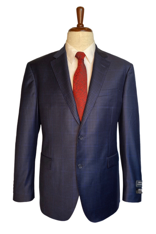 Elegant REDA Blazer Navy Checkered