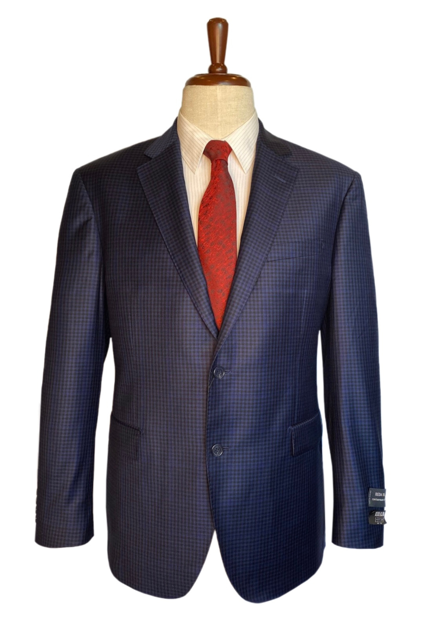 Berragamo REDA Sport Coat Navy Checkered