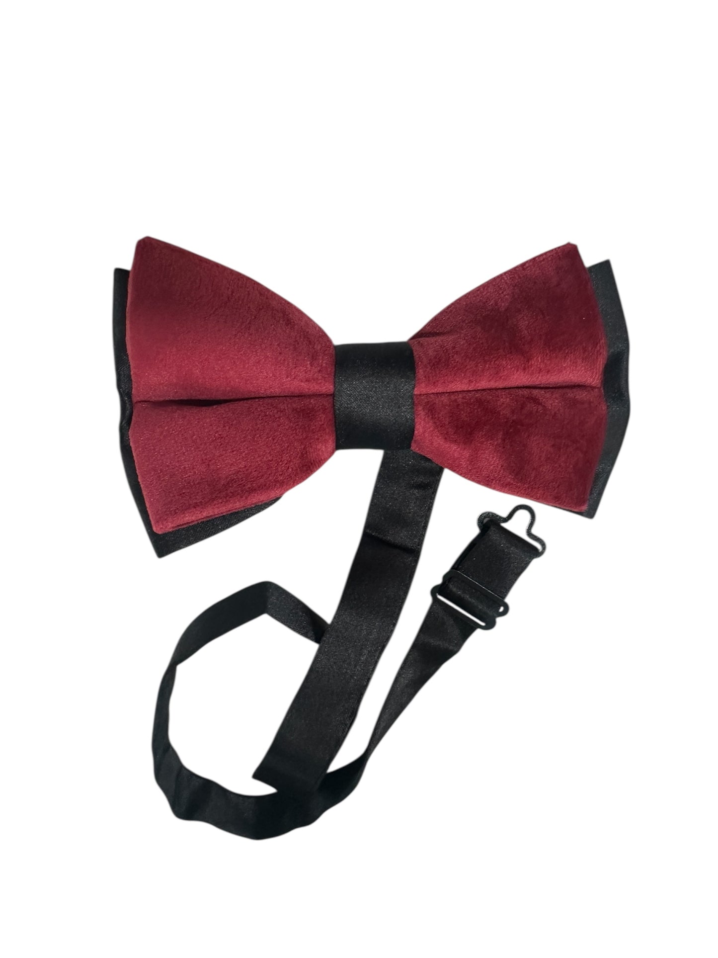 Formal Velvet Tuxedo Jacket with Black Pants & Bow Tie