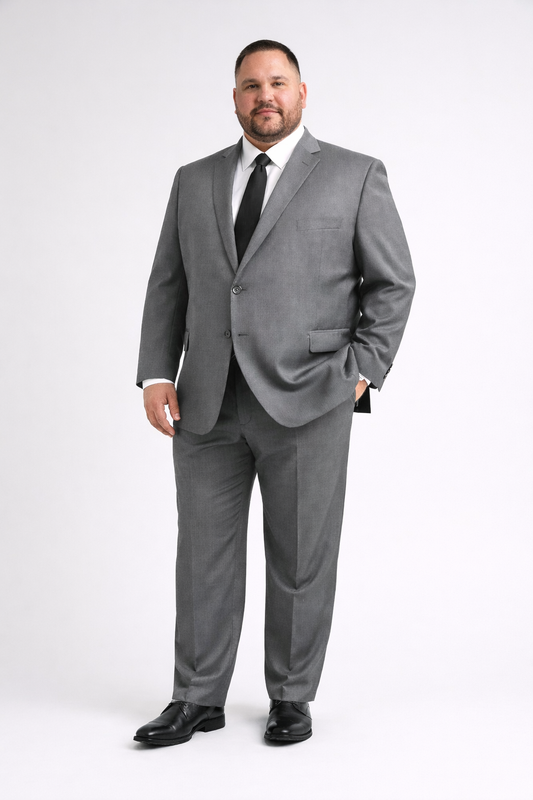 Giorgio Fiorelli - Portly Fit Sterling Gray 2-Piece Suit