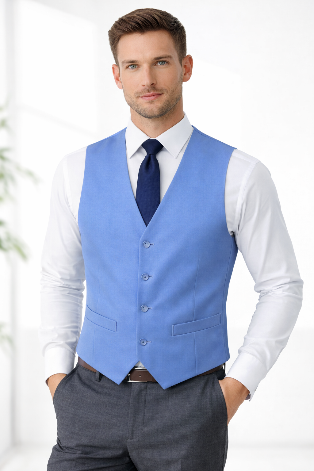 Giorgio Fiorelli - Blue Plain Vest