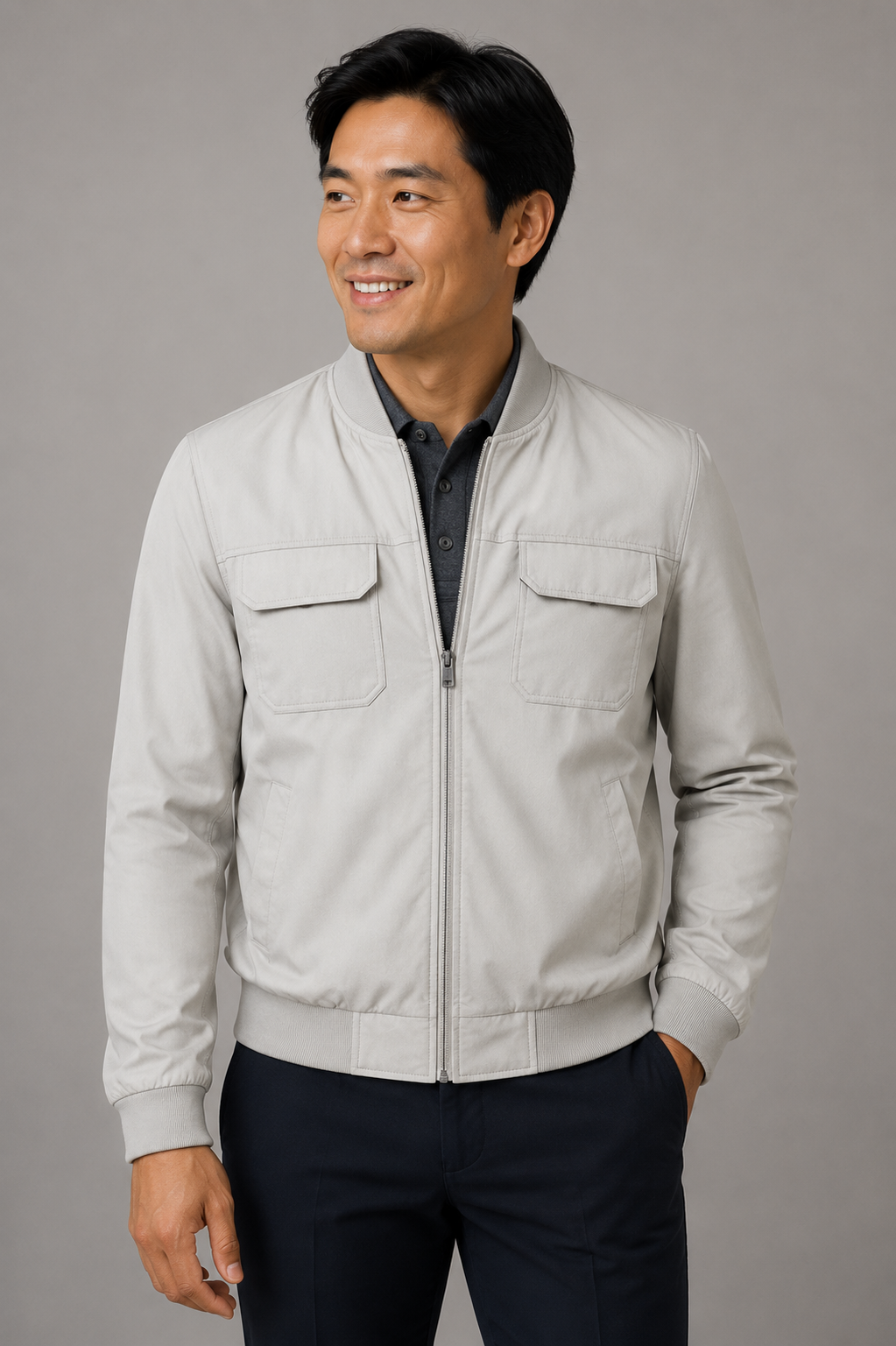 Premium Wool Italian - Blazer - Cream