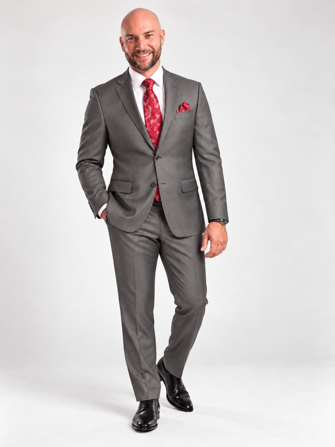 Men’s suit Italian - Charcoal Gray Suit