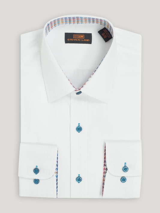 Steven Land - Dress Shirt - Sea Breeze