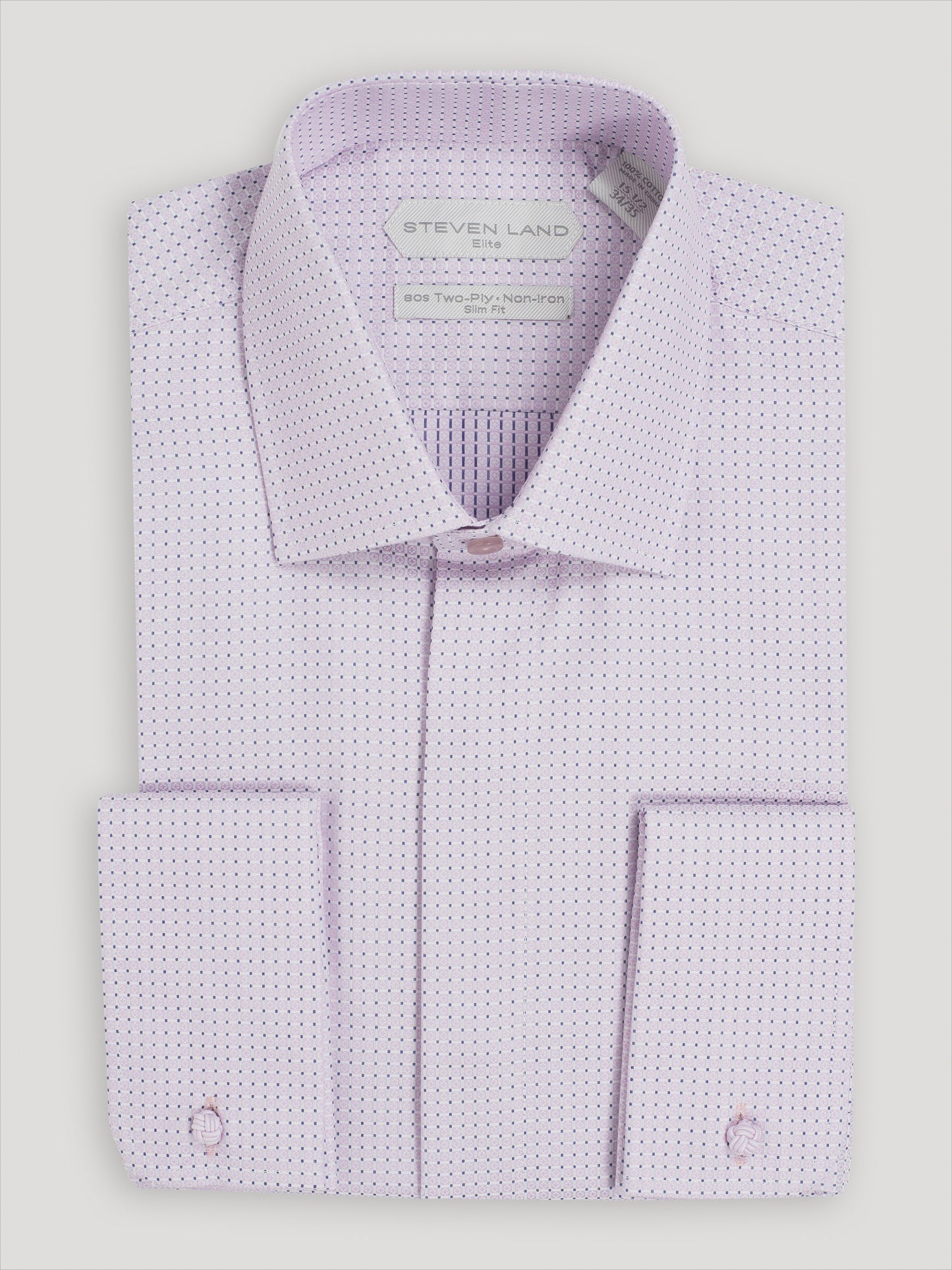 Steven Land - Elite Slim Fit Dress Shirt - Pink