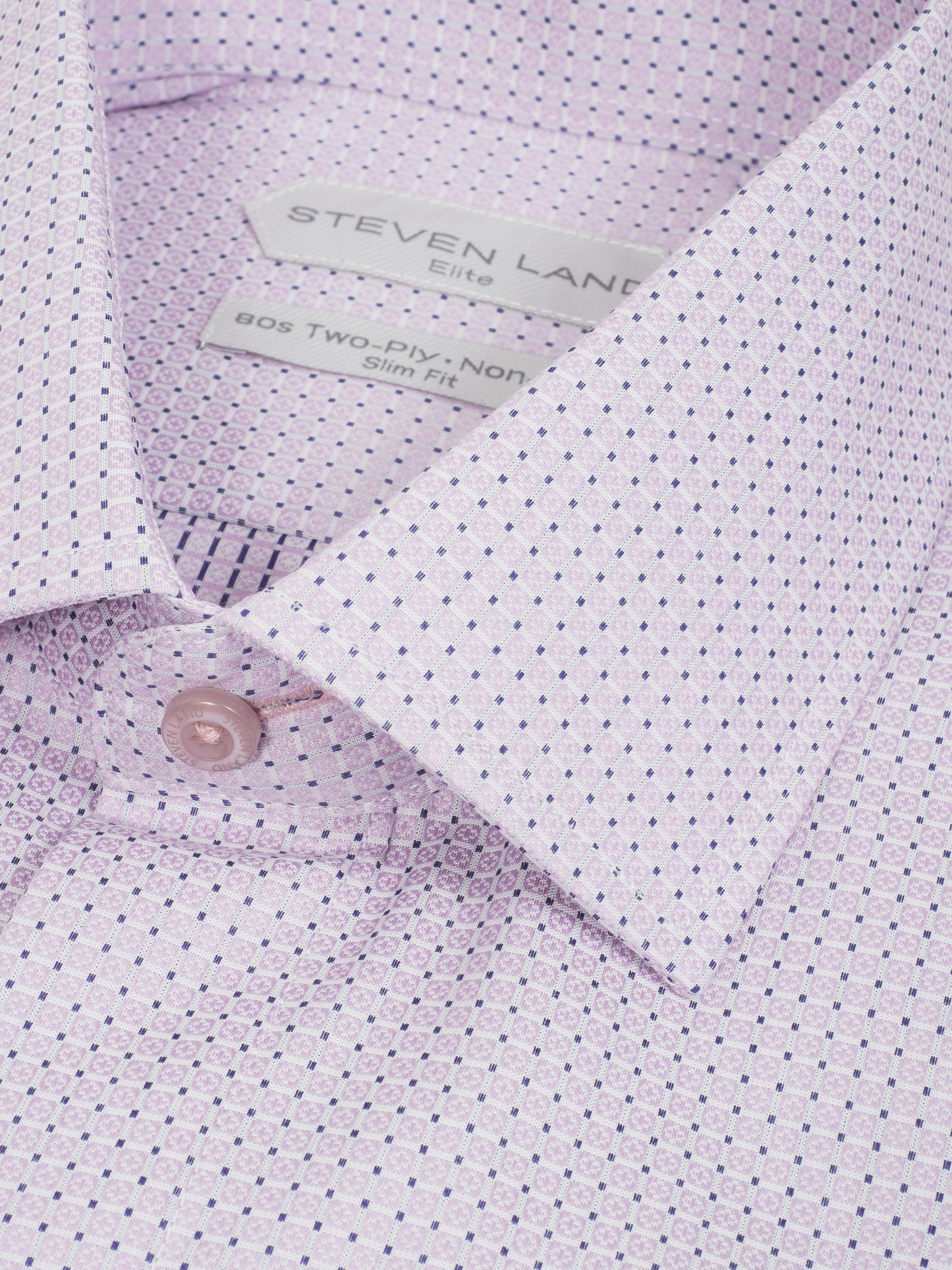 Steven Land - Elite Slim Fit Dress Shirt - Pink