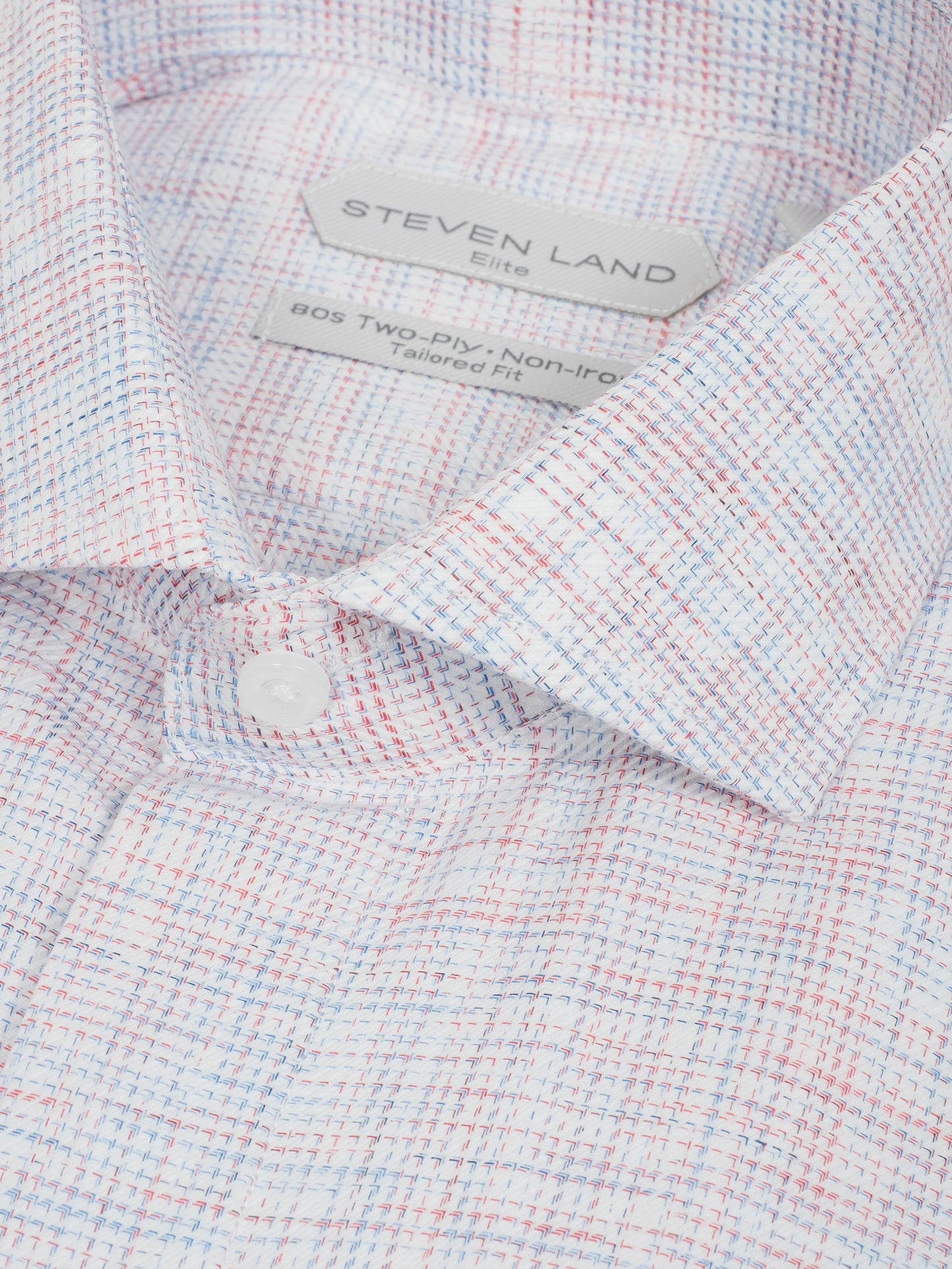 Steven Land - Elite Italian Barrel Cuff Dress Shirt - Red