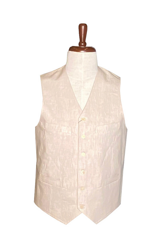 Enzo - Beige Textured Vest