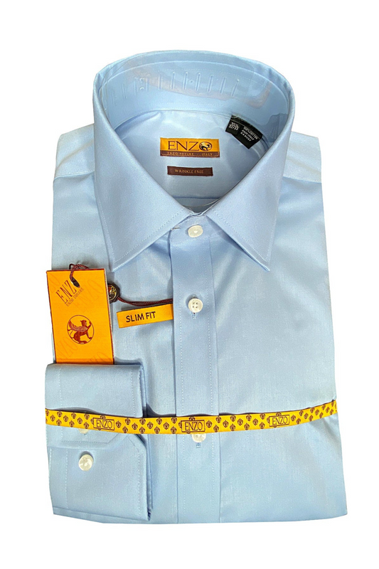 Enzo - Dress Shirt - Blue