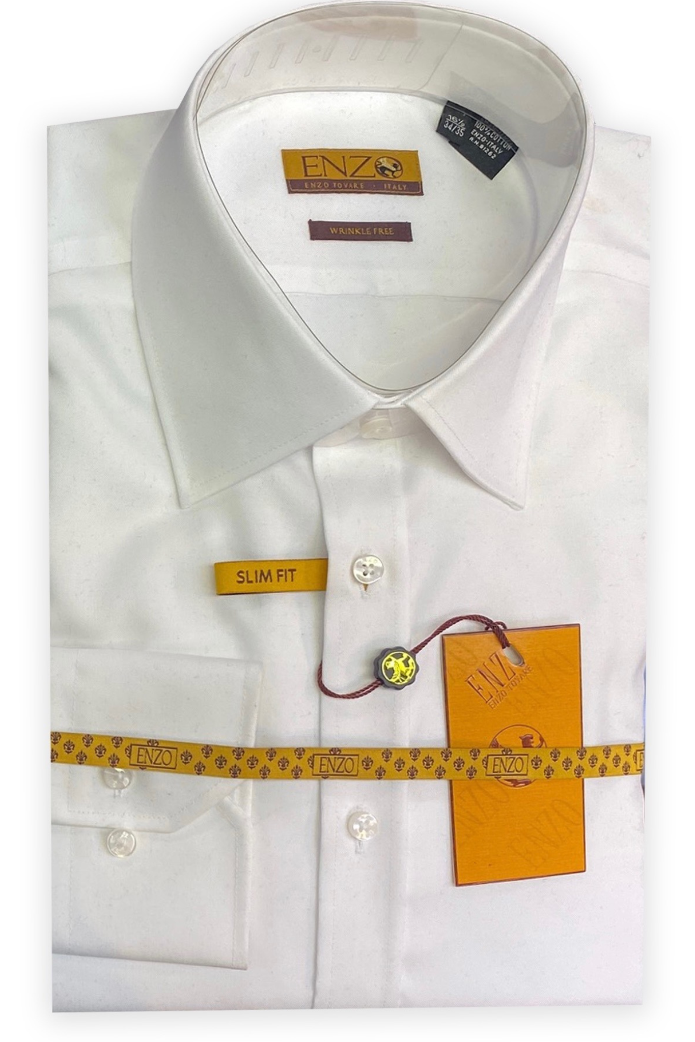 Enzo - Formal Dress Shirt - White - French Cuff