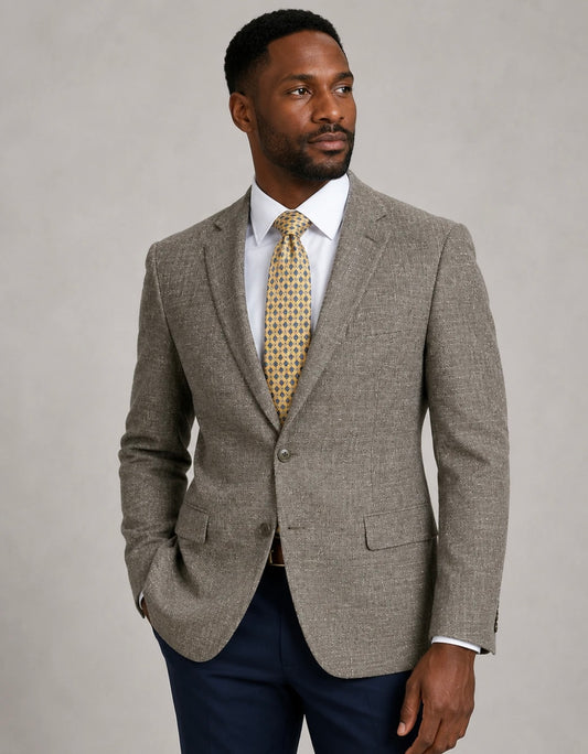 Premium Wool Italian - Blazer - Olive