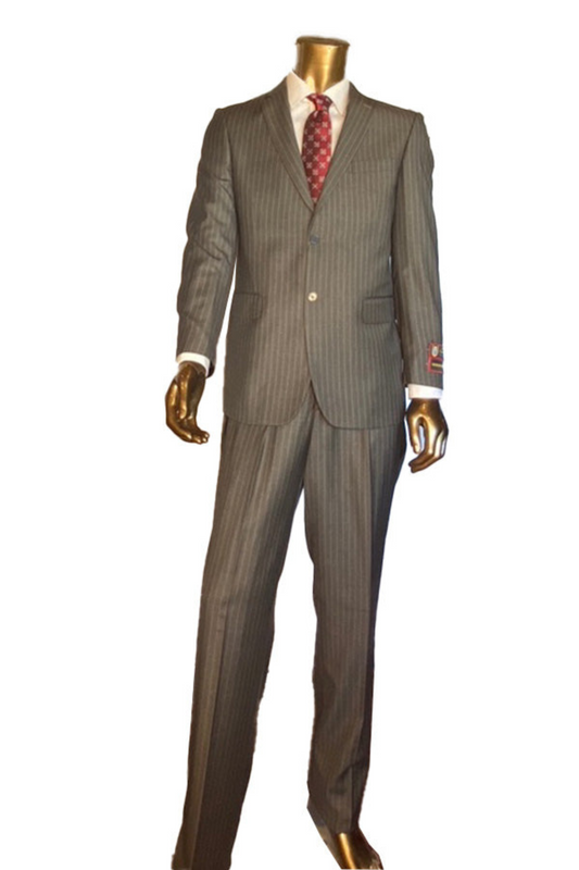 Giorgio Fiorelli Gray Stripe Suit