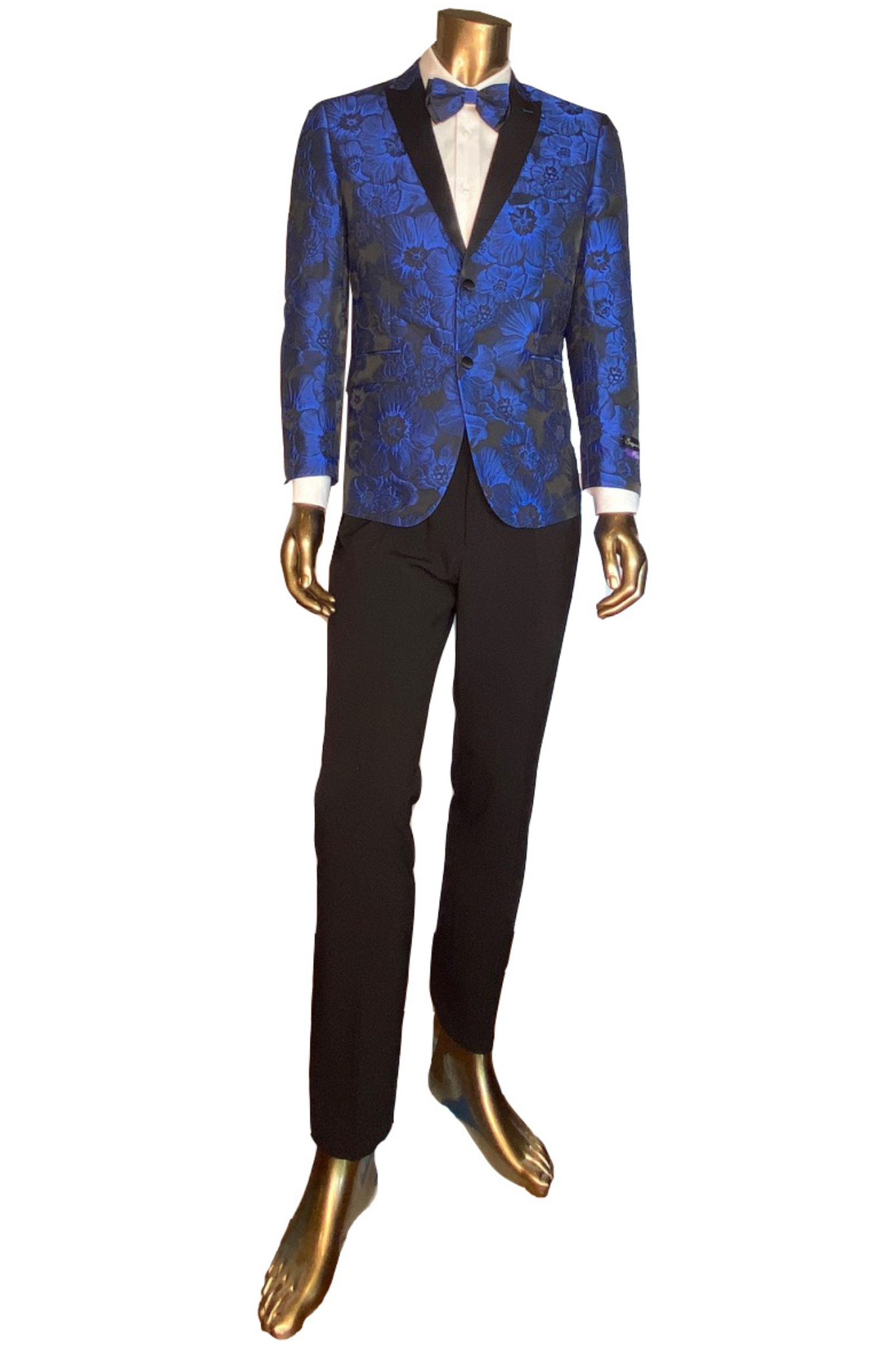 Monte Carlo Tuxedo & Bowtie - Slim Fit Royal Blue