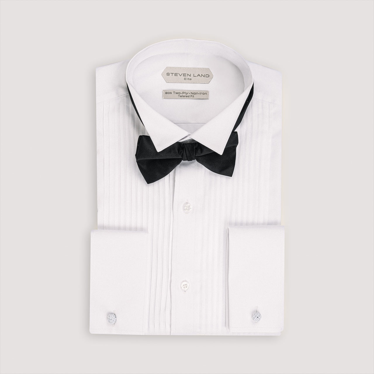 Steven Land - Pleated Tuxedo Shirt