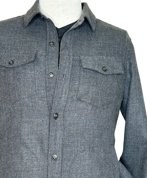 Enzo Charcoal Grey Shirt Jacket