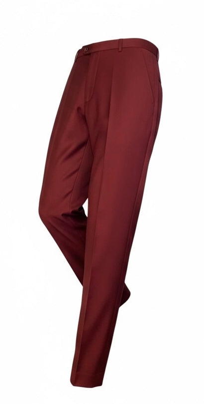 Burgundy - Classic Fit Pants