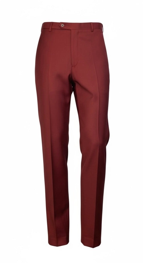 Burgundy - Classic Fit Pants