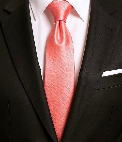 Designer Tie - Pink Solid