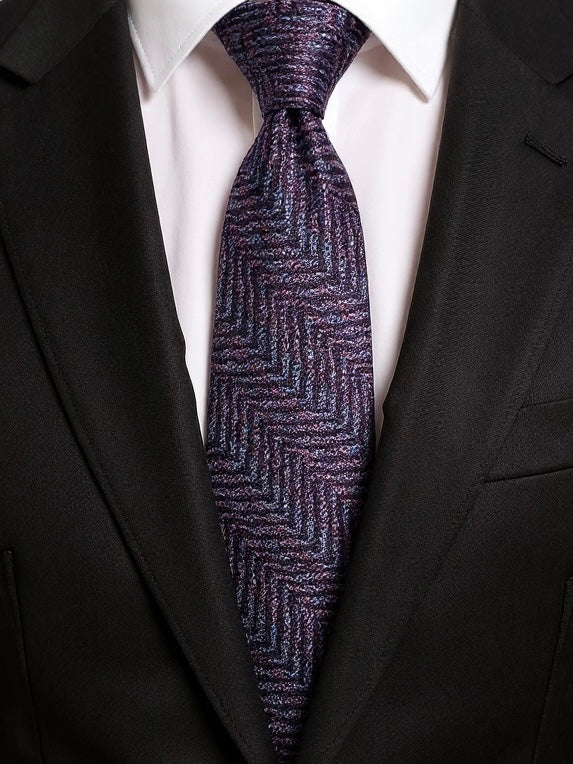 New Collection - Deep Purple & Navy Texture Pattern